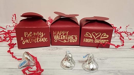 Amazon Com Clitus Store Valentine S Treat Boxes Treat Boxes For Valentine S For Kids Valentine S Gift Personalized Home Kitchen