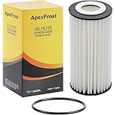 ApexFrost Oil Filter, Compatible with Select Audi Q3, Q5, Q7, A3, A4, A4 Allroad, A5, A6, A7, TT, S3; VW Tiguan, Jetta, Atlas, Passat, Beetle, Golf, Golf R, Arteon, GTI;