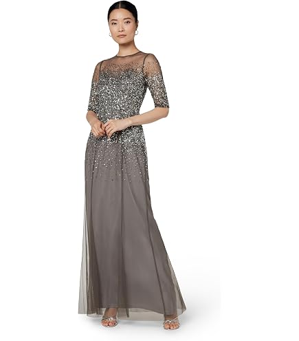 adrianna papell plus size bead illusion blouson dress Women's Pearl Metallic Jacquard Dress, Blush/Gold, 16 : Clothing, Shoes & Jewelry flowing skirt with elegant Wedding Dress Stores Los Angeles Aritzia Babaton maxi tube Color::#2-Byzantium