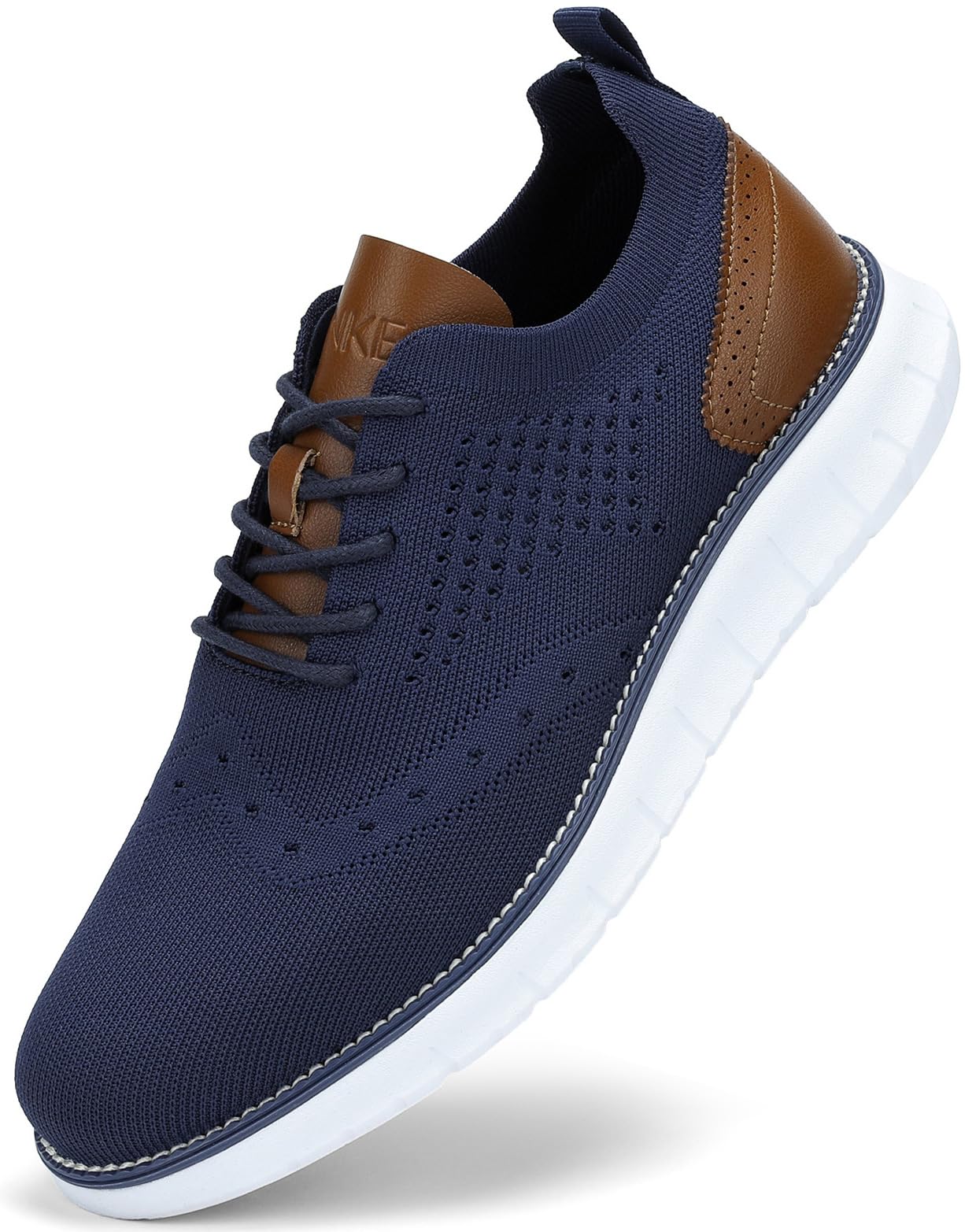 SVNKE Men’s Oxford Shoes Formal Walking Shoes Dress Shoes Classic Non Slip Business Casual Shoes Lace Up Lightweight Sneaker Blue 10