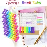 Qufiiry 1120 Pcs Sticky Tabs 7 Colors Writable Repositionable Index Tabs view 3