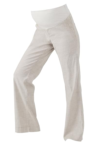 Love2Wait legere Leinen-Hose Leinenhose Damenhose Umstandshose Stretchhose