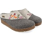 HAFLINGER Flower Garden Felt Clog Slipper Unisex