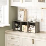 Furinno PASIR 3-Tier Bookshelf Open Shelves French Oak 30.5 in wide 80 cm view 2
