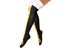 puwuto Chicken Leg Socks - 3D Novelty Funny Knee-High Chicken Costume Feet Socks, 19.6in Animal Paw Socks for Adult Women Men