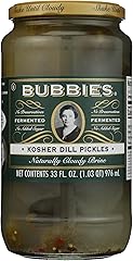 Bubbies Kosher Dill Pickles 33 oz Glass Jar