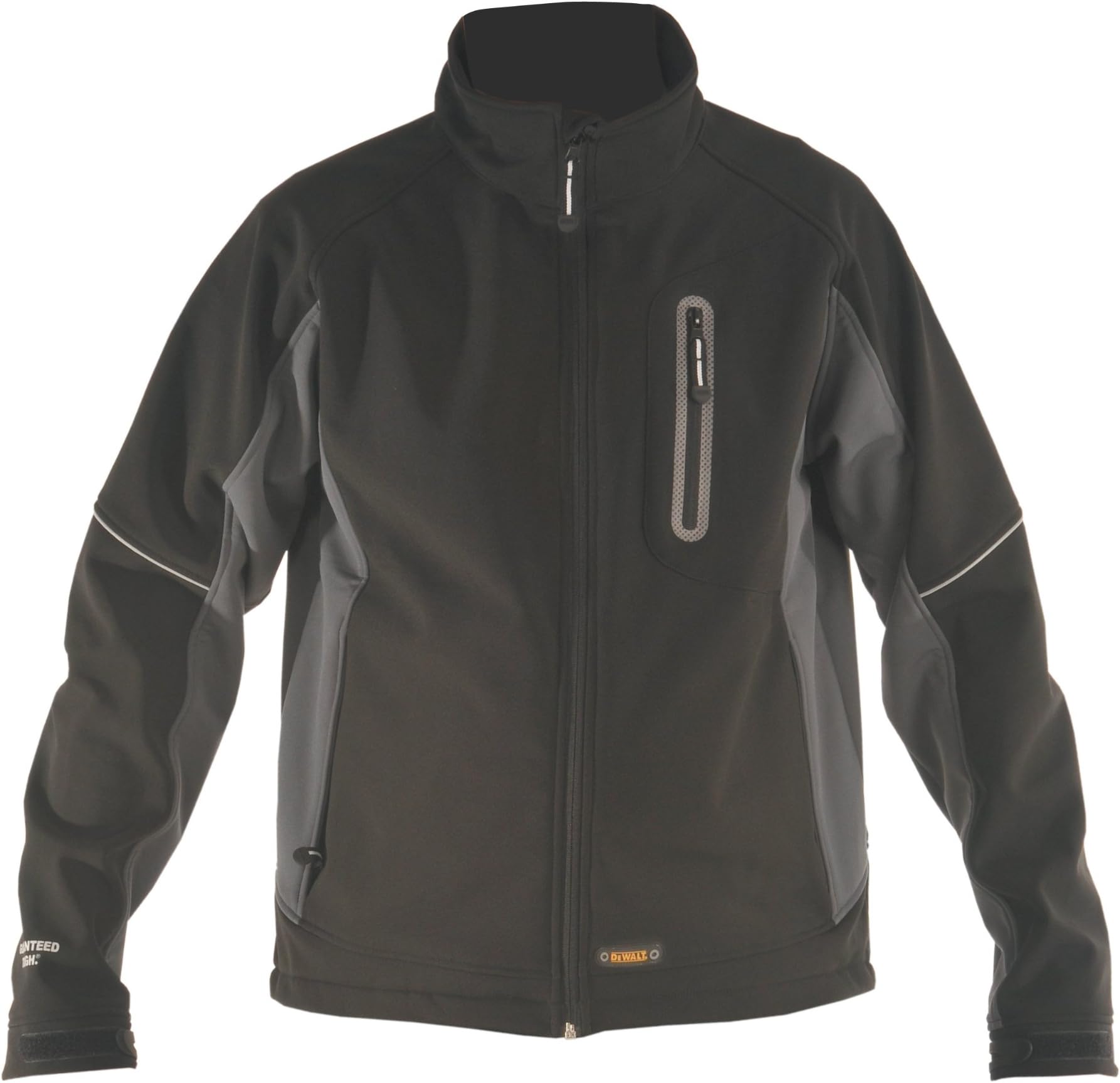 Unisex Soft Shell Fleece Jacket Dewalt Fleece Soft Shell Work Jacket - Black/Grey, Large (pack of 1)