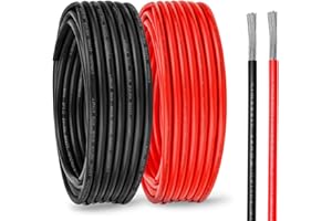 KIMBLUTH 12 Gauge Marine Wire Tinned Copper Boat Cable, Standard USA OFC Oxygen Free Copper Wire for Automotive Boat Speakers Solar Outdoors (12 Gauge 20FT Red+20FT Black)