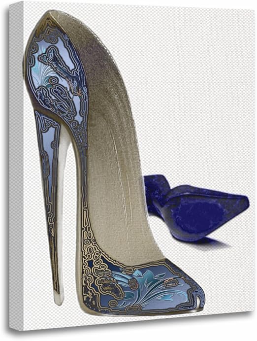 blue stiletto heels