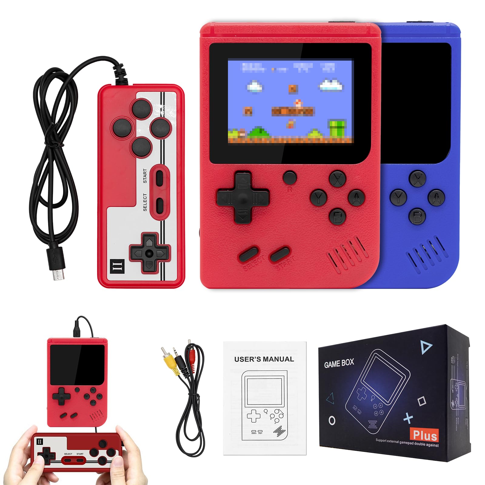 AOTUP Retro Handheld Game Tiny Tendo 400 Games, Tinytendo
