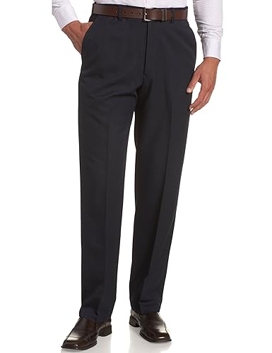 Haggar Menâs Cool 18 Hidden Expandable-Waist Plain-Front Pant Price:$27.99 -5.88% â | amazon 