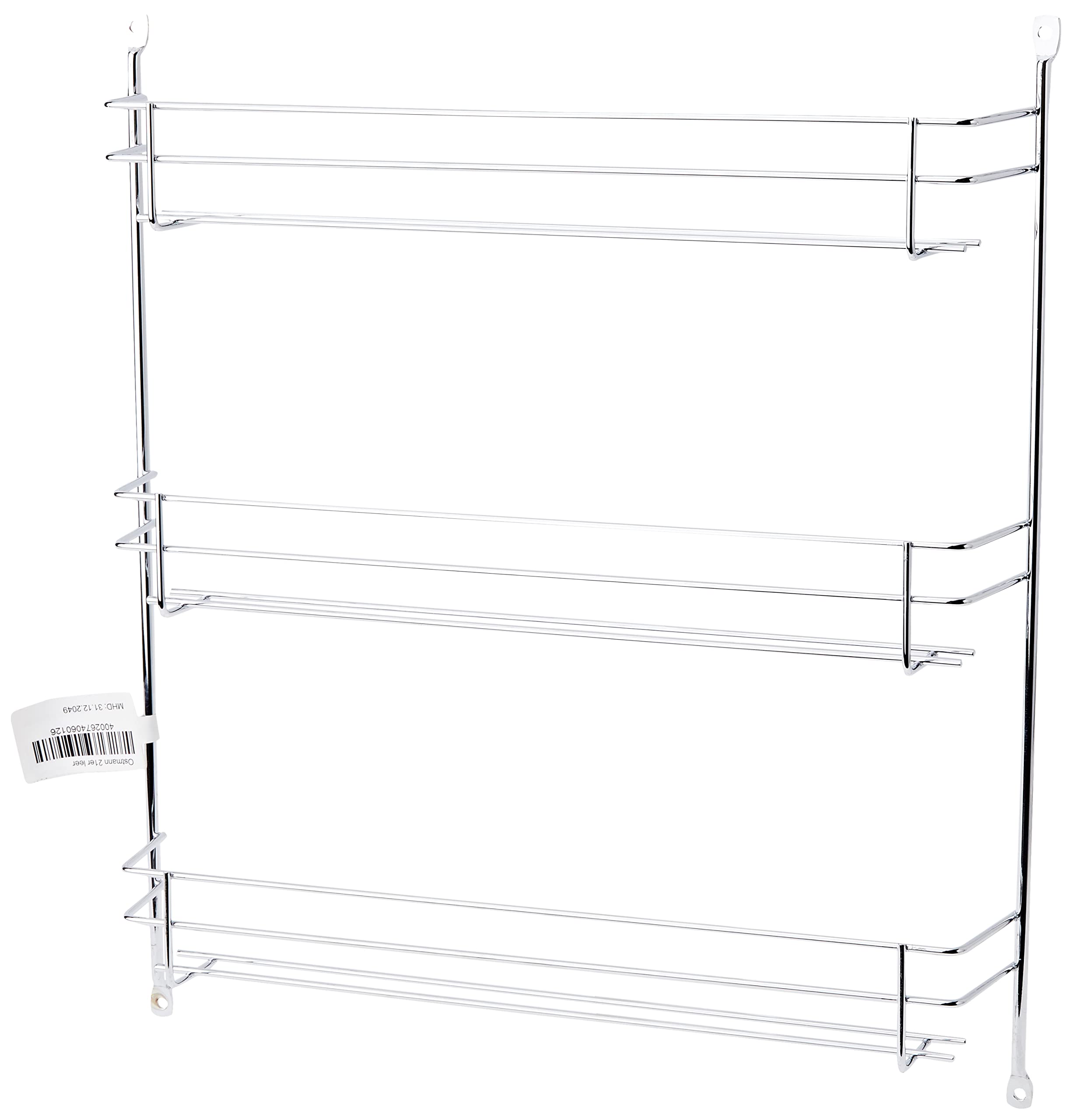 Ostmann 21 Chrome Spice Rack, Empty, Single Pack