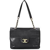 Chanel Women's Pre-Loved Black Caviar Pocket Medium Tote