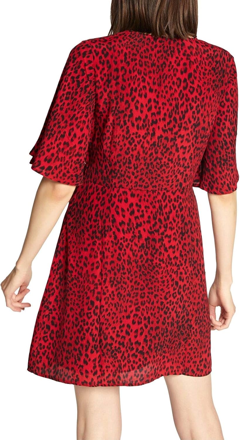 sanctuary leopard wrap dress
