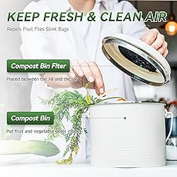 Compost Bin Filter, 6.7 inch Charcoal Filters for