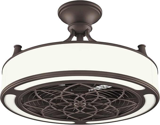 Stile Anderson 22 Inch Led Bronze Ceiling Fan With Remote Control