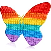 Giant Fidget Toys for Kids, 19 Inch Jumbo Extra Large Butterfly Push Bubble Sensory Toy Super Big Huge Fidgets Mega Stress Reliever Gifts Classroom Tool for Girls Toddlers