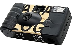 ANALOG CAMERA COMPANY Analog Disposable Camera w/Flash + Development & Digital Uploads (Tan) | 35mm Film Single-Use Camera, 24 Exposures, Pictures Sent to Your Phone