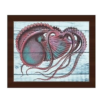 Amazon Com Pulpo Sobre Azul Clasico Victoriana En Color Cafe