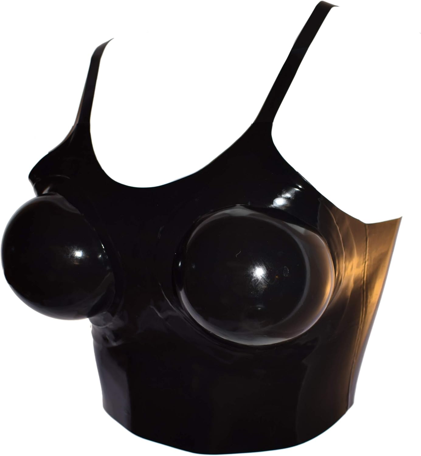 Rubberfashion Latex Bra with Inflatable Cups Breasts waistlength, Latex