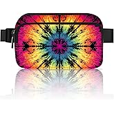 Tie Dye Fanny Pack Travel Belt Bag Waterproof Small Crossbody Bags for Women Waist Pouch for Running Hiking Cycling