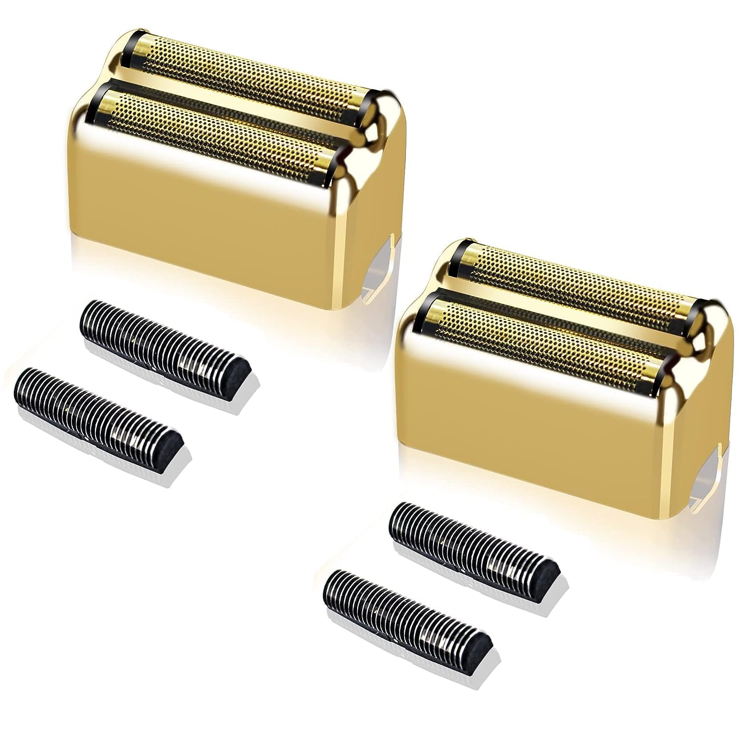 Shaver Replacement Foil compatible with BaByliss Barberology Double FXFS2G Metal shaver foil replacement (Gold 2 Pack)