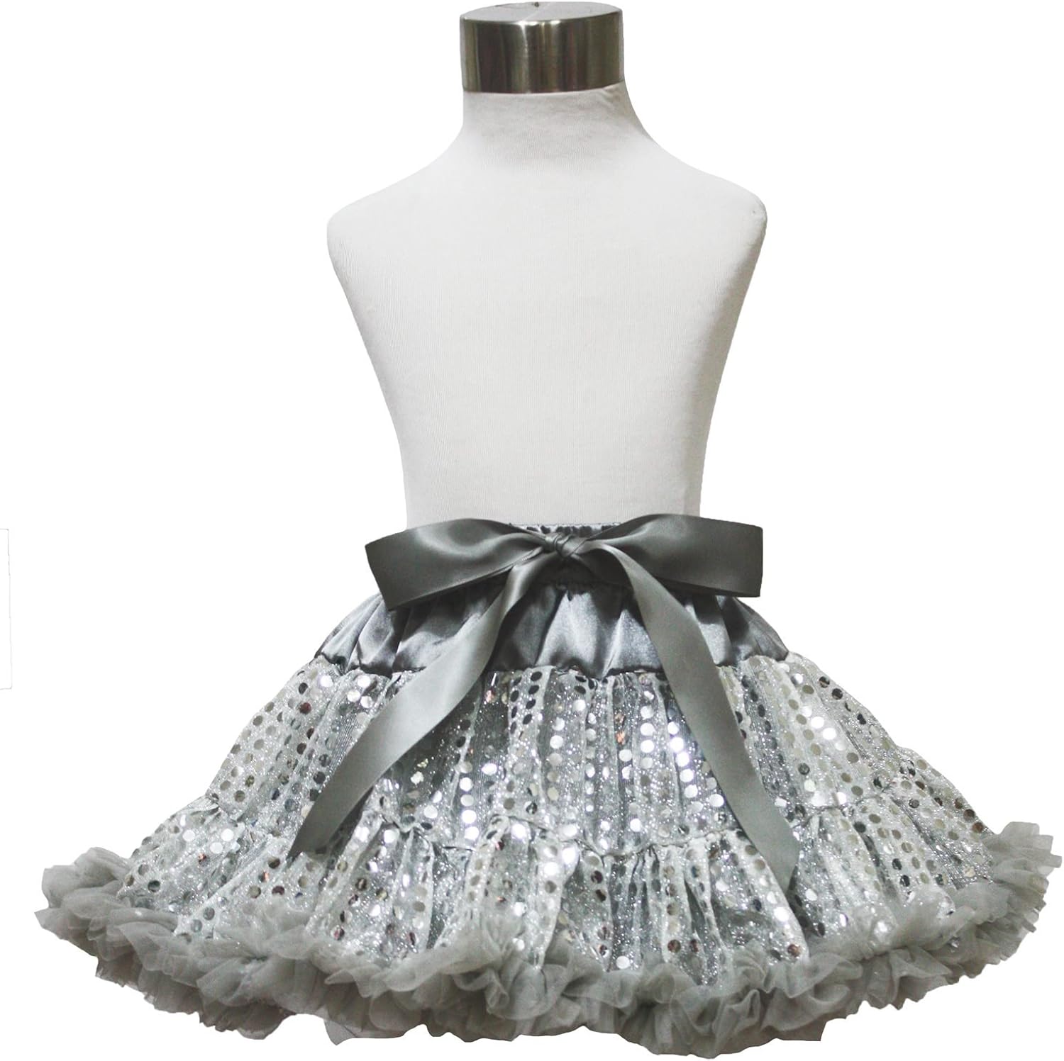 silver tutu dress