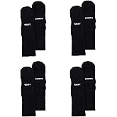 Cozy Earth Essential Calf Socks for Women and Men – Soft 70% Mercerized Cotton Crew Socks 4-Pack Set – Heel & Arch Support
