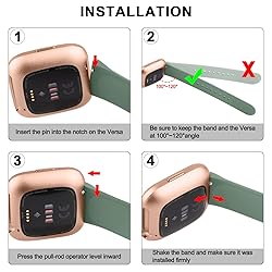 Vancle Silicone Bands Compatible with Fitbit Versa