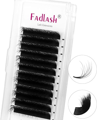 FADLASH Triple Layer Easy Fan Lashes 0.05mm D Curl 14-18mm Mixed Tray