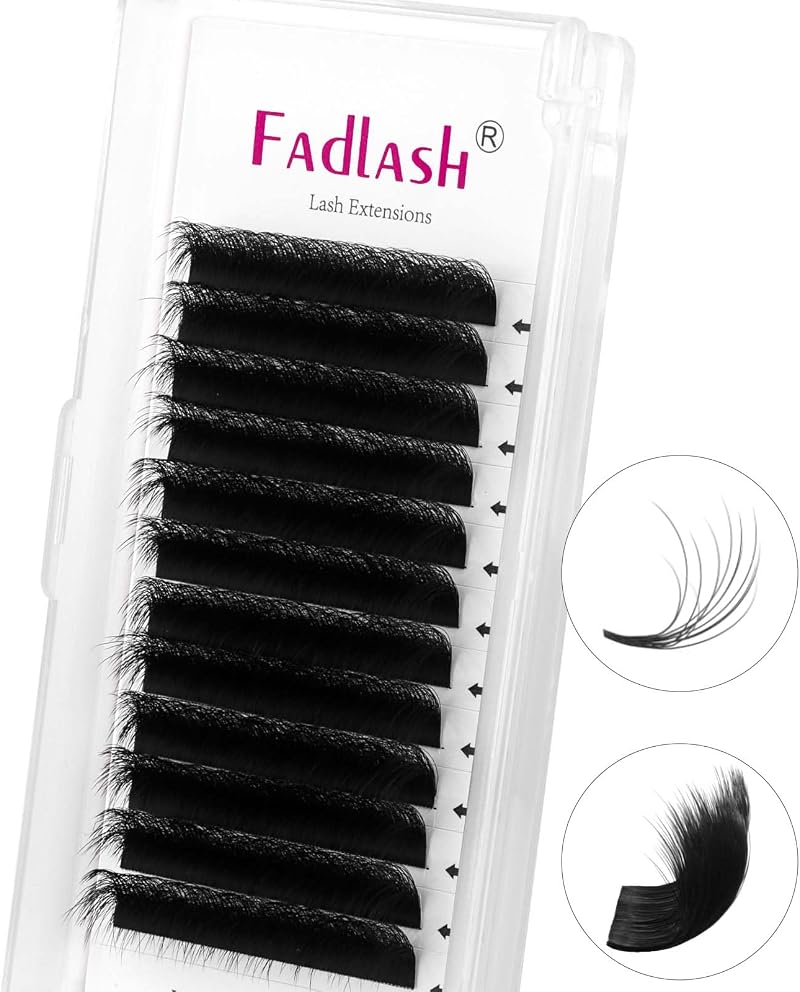 FADLASH Triple Layer Easy Fan Lashes 0.05mm D Curl 14-18mm Mixed Tray