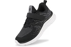 Tobfis Boys Girls Kids Arch Support Strap Athletic Running Tennis School Shoes Breathable Walking Sneakers Better for Flat Feet (Toddler/Little/Big Kid)