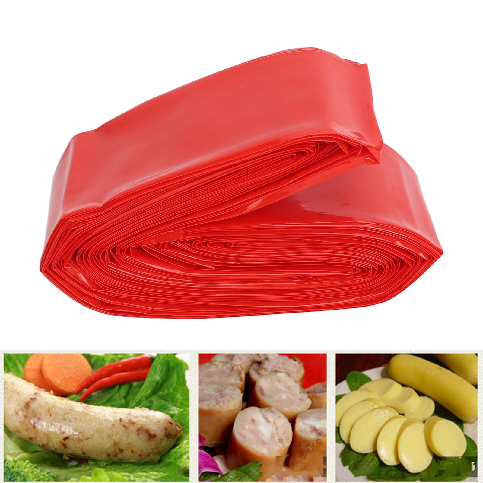 High Temperature Resistant Plastic Sausage Casings, Inedible Casings for Homemade Ham and Sausages, Essential Kitchen Accessories for Sausage Making