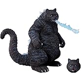 MMOS X Black Catzilla Gorilla Cat Figurine, Collectible Resin Decor Gift | Catzilla Gorilla Cat Figurine; resin construction, distinctive design and indoor display format