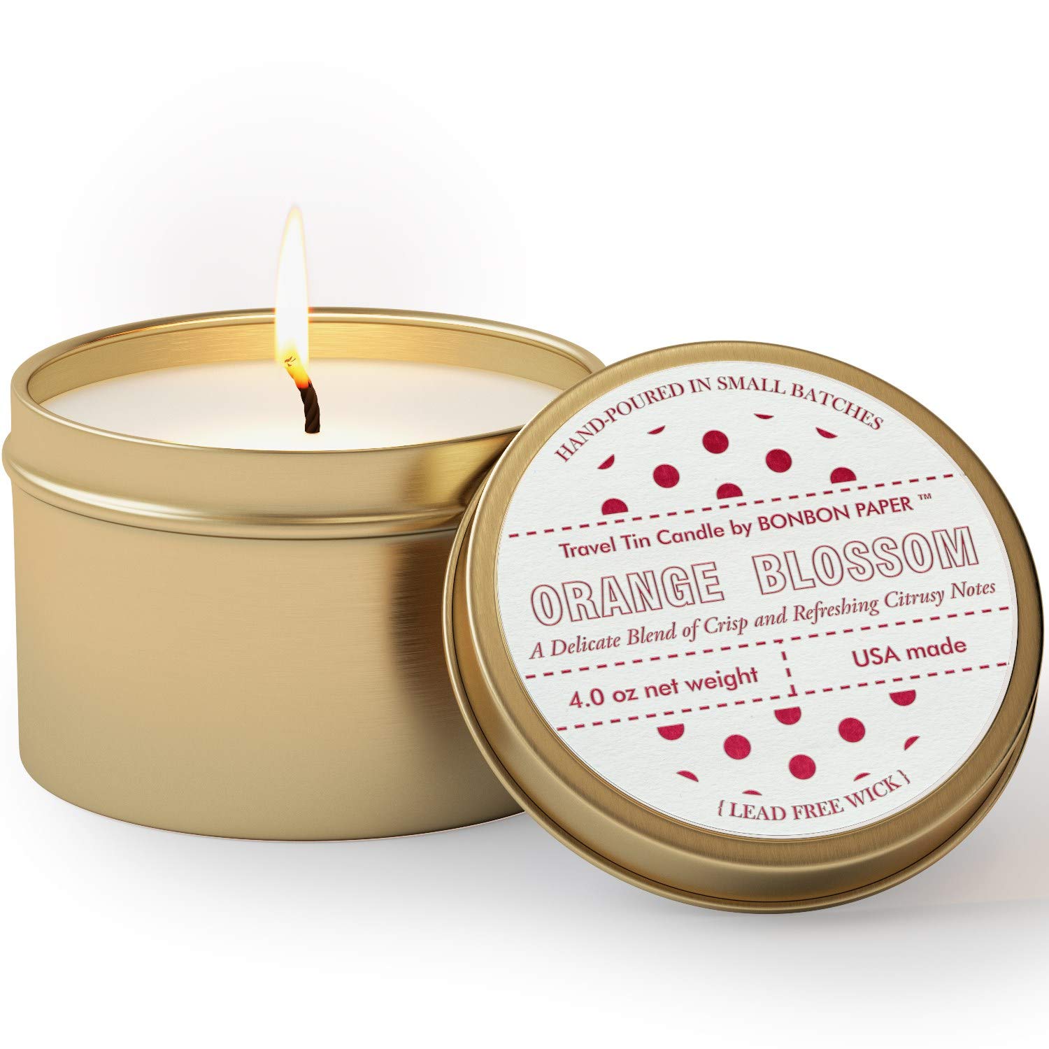 BonBon Orange Blossom Candle Aromatherapy Candle in a