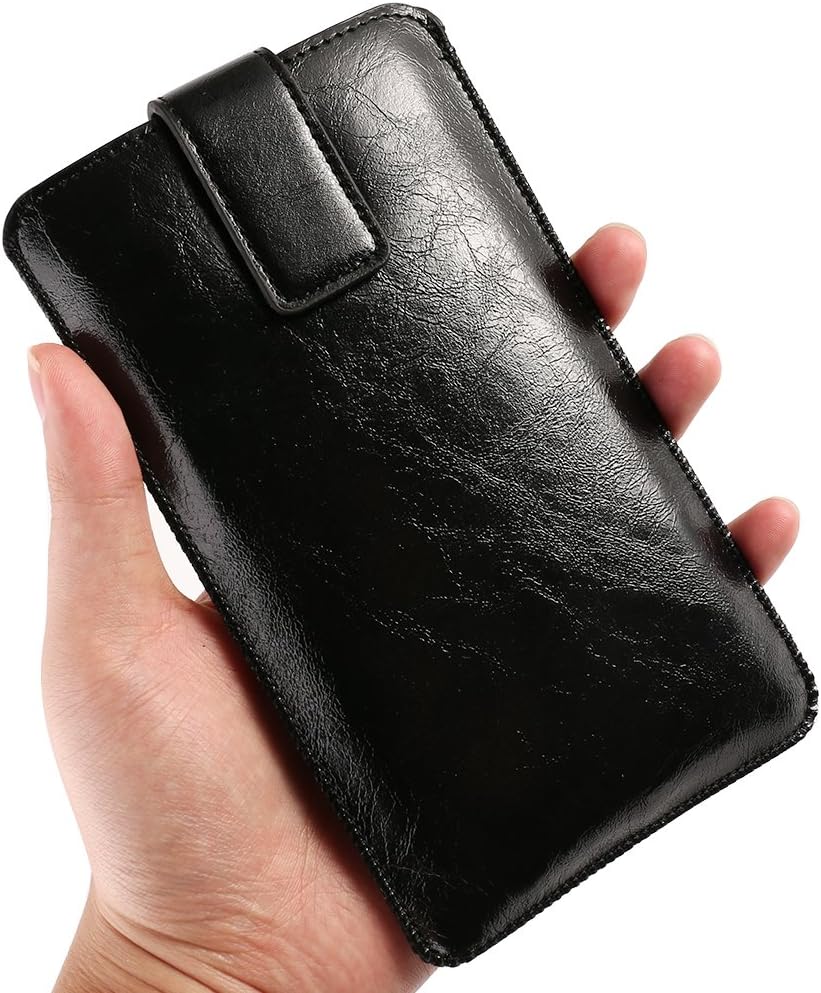 BXQ PU Leather Vertical Protective Sleeve Case Holster for Apple iPhone Xs Max/XR / 8 7 Plus/Huawei Mate 20 Pro / P20 Pro/LG V40 ThinQ/Stylo 4 / Motorola Z3 Play / G6 E5 Plus/Sony Xperia XZ3
