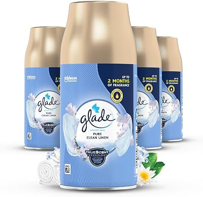 Glade Automatic Air Freshener Refills Clean Linen 4 x 269ml