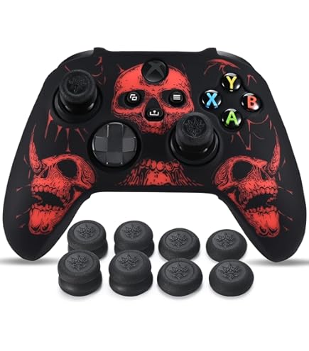 XBOX キーホルダー Amazon.com: YoRHa Laser Carving Silicone Skin for Xbox