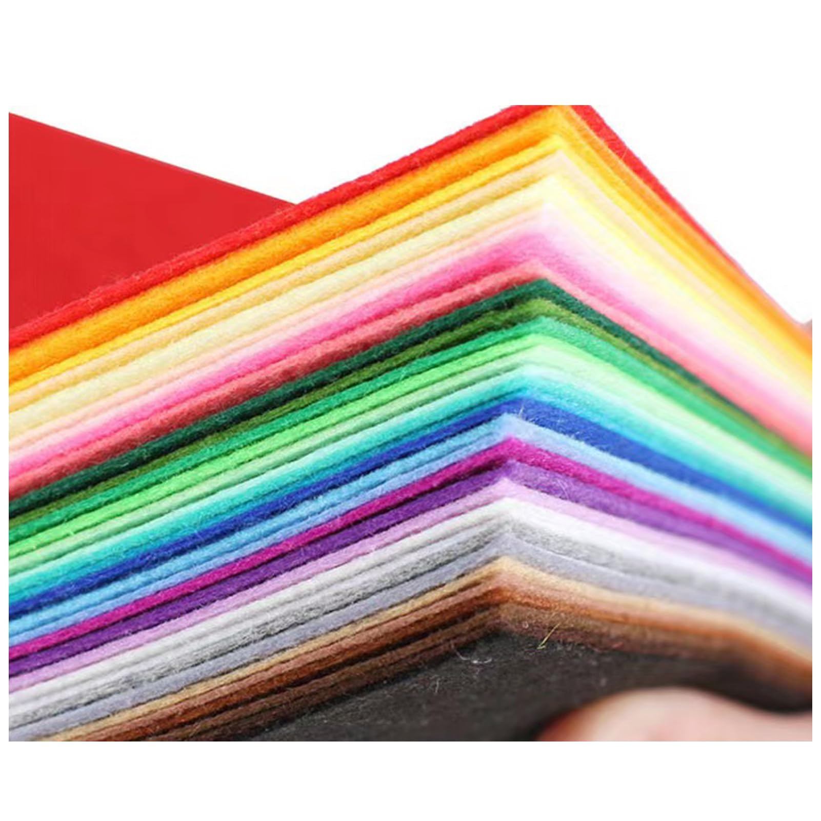 50 Pcs Felt Fabric Sheet - A4 Size Polyester Felt Cloth Coloured Felt Fabric Sheets Patchwork Felt Material Felt Paper for Art Crafts Toys Christmas Ornament (20cm x 30cm)