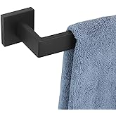KOKOSIRI 32-Inch Single Towel Bar, Bathroom Kitchen Towel Holder, Wall Mounted SUS304 Stainless Steel Towel Rack, Matte Black, B4003BK-L32