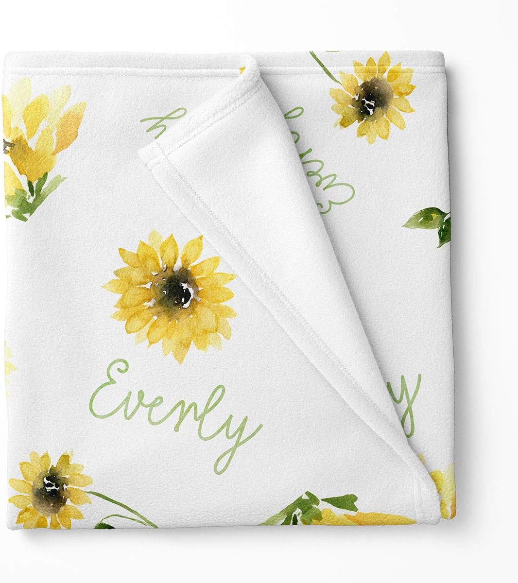 sunflower swaddle blanket