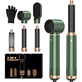 5 in 1 Blow Dryer Brush, Upgrade Hair Dryer Brush Set Negative Ion Air Styler Curling Wrap Air Curler, Hot Air Brush Curling Iron Hair Styling Tools As A Gift for Straight/Curl/Dry/Smooth