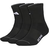 adidas Men's Cushioned Sport Socks 3 Pairs | 3-Pack, Targeted Cushioning, Arch Support, Breathable Moisture-Wicking, Reinforced Heel &amp; Toe, All-Day Comfort
