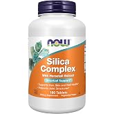 NOW Supplements, Silica Complex with Horsetail Extract, 180 Tabs