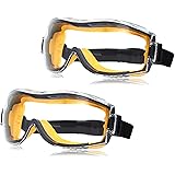 Amazon Basics Safety Goggle - Anti-Fog, Clear Lens and Elastic Headband, 2-Count
