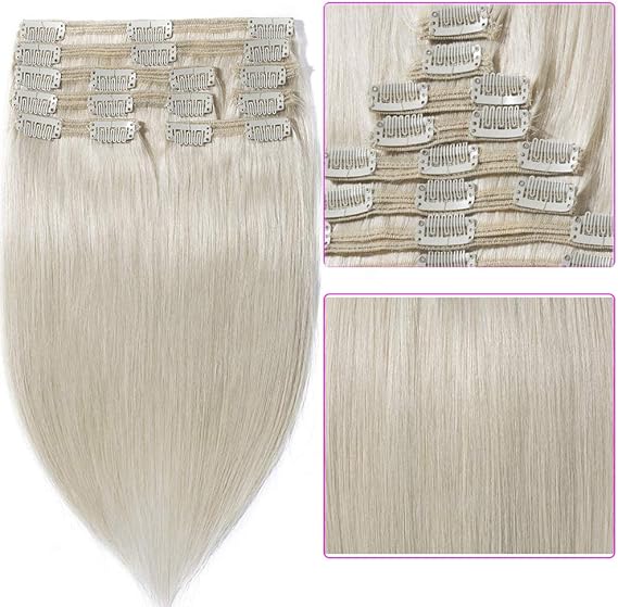 Extensions a Clip Cheveux Naturel MAXI VOLUME Rajout 100 Cheveux
