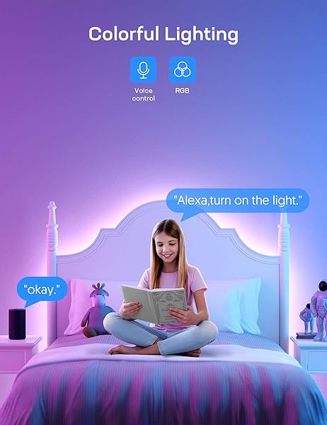TECKIN 2 rollos 5m Tiras Led Rgb WiFi 5050 12V con 300 Leds Compatible con Alexa Google Home App Control Remoto de 24 Teclas para Decorativas para Navidad y Fiestas no resistente al agua
