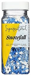 Snowfall Natural Winter Snowflake Sprinkles by