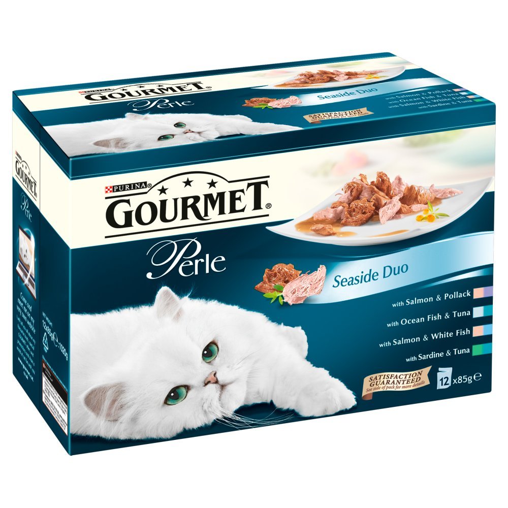 Purina Gourmet Perle Seaside Duos Pouch, 12 x 85g