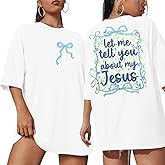 Christian Shirts for Women Jesus Shirt: Oversized if God is for Us Shirt Religious Faith Bible Verse Inspirational Tops